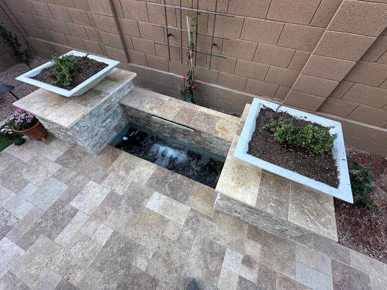 Completed AE Outdoor Living project at Hayes Residence — Peoria Side-Yard Courtyard in Peoria, AZ (image 6)