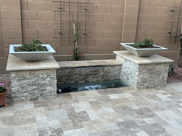 Completed AE Outdoor Living project at Hayes Residence — Peoria Side-Yard Courtyard in Peoria, AZ (image 4)