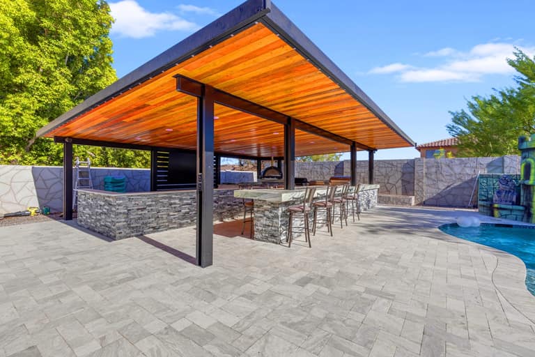 AE outdoor living project in Litchfield Park — Litchfield Park Outdoor Kitchen Pavilion
