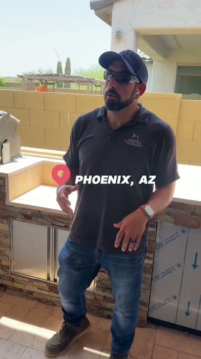 AE outdoor living project in Phoenix — Phoenix Outdoor Kitchen — Job Walk