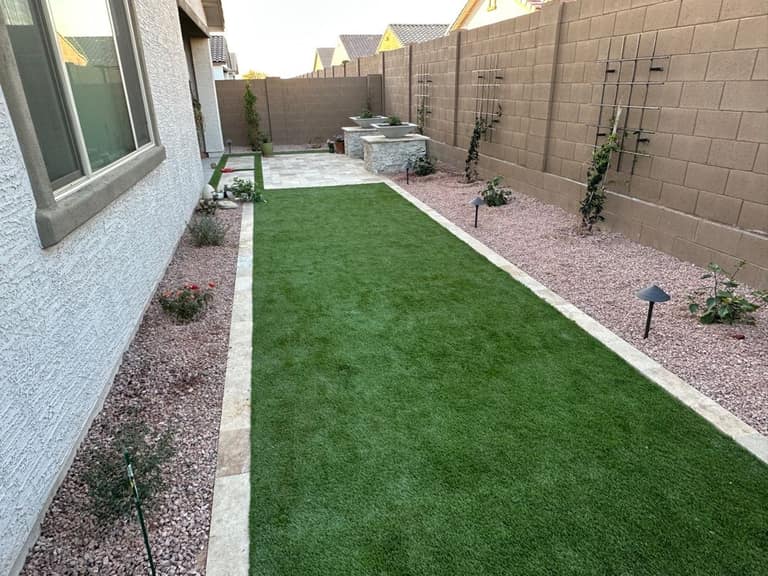 Completed AE Outdoor Living project at Hayes Residence — Peoria Side-Yard Courtyard in Peoria, AZ (image 8)