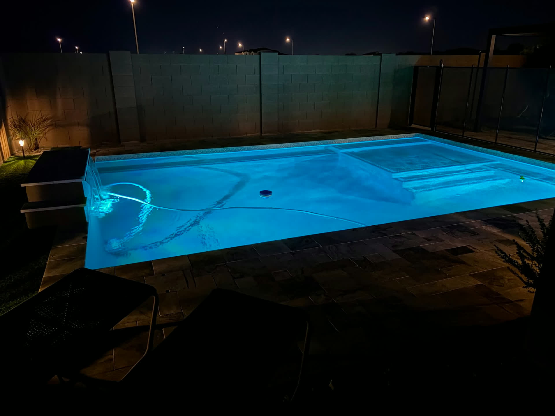 Blue pool lighting variation from the same AE project.