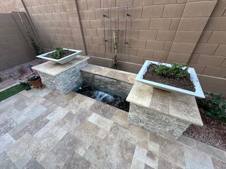 Completed AE Outdoor Living project at Hayes Residence — Peoria Side-Yard Courtyard in Peoria, AZ (image 5)