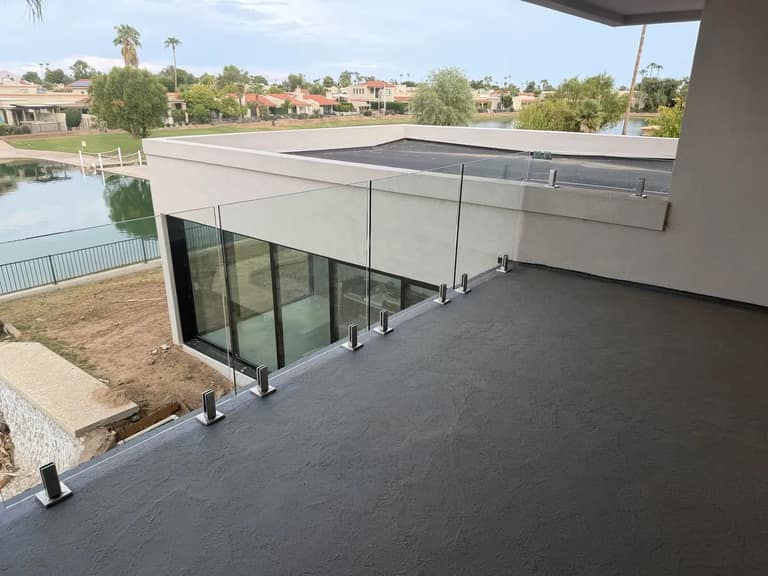 AE outdoor living project in Scottsdale — Scottsdale Frameless Glass Balcony Railing