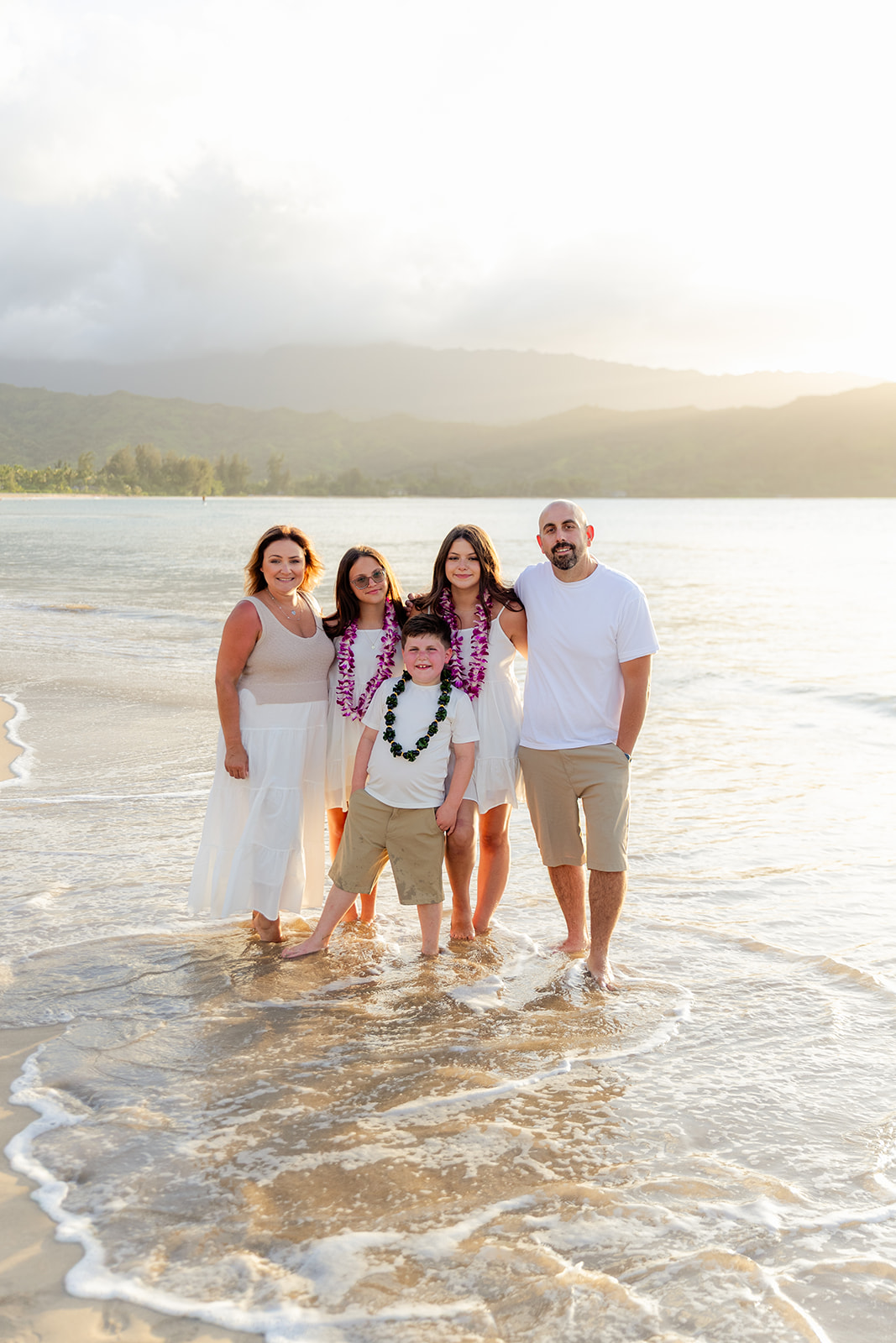 The Bell family at the beach