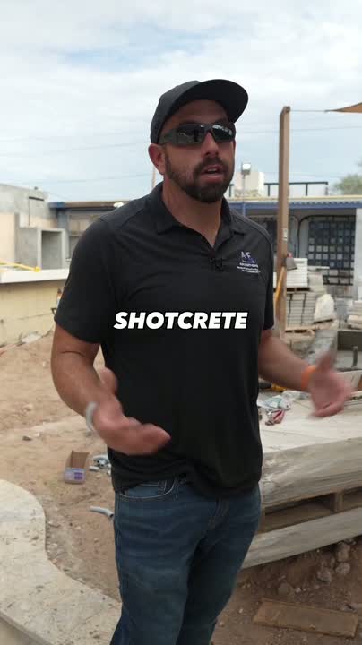 Shotcrete crew set-wires — piano-wire grades before the shell goes in