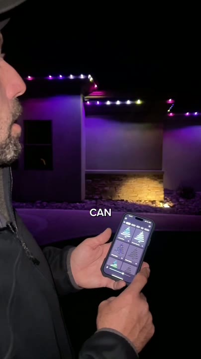 AE LEDs at night — custom color settings, speed control, endless presets