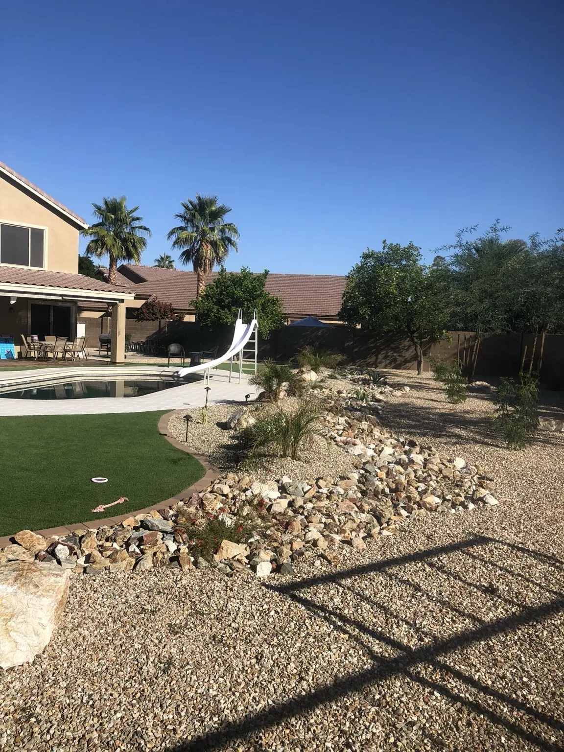 Glendale Turf & Paver Backyard Upgrade in Glendale, Arizona — AE Outdoor Living project photo