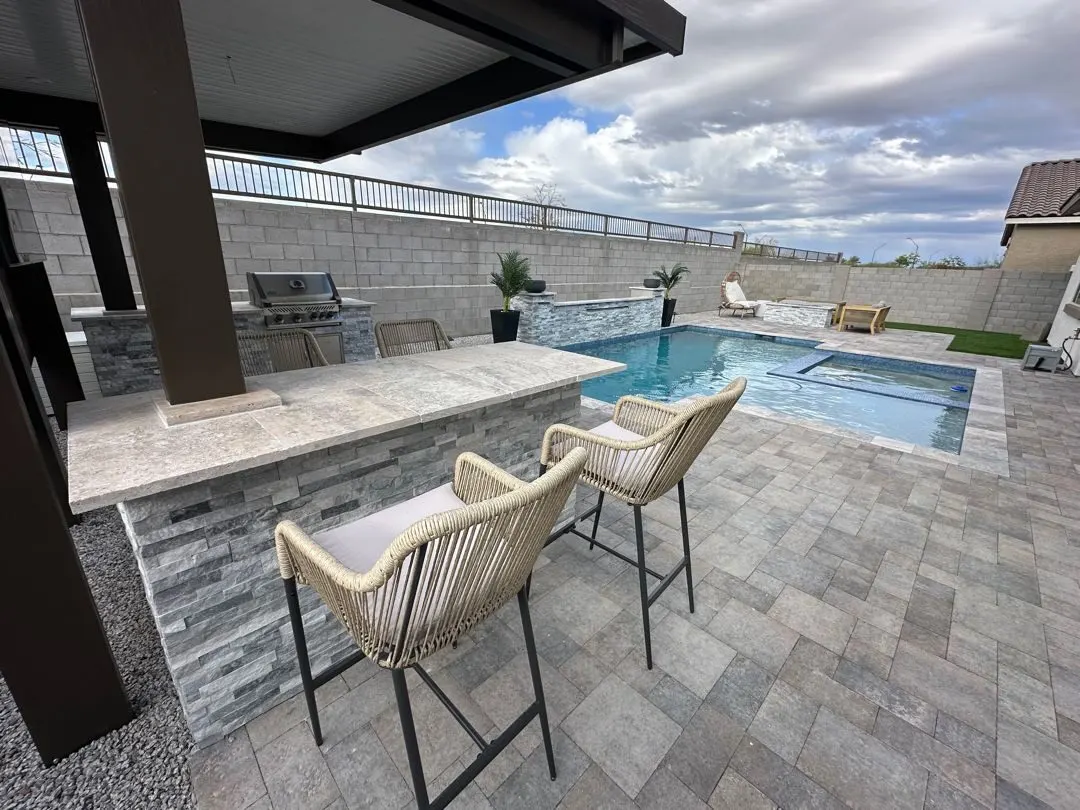 Completed AE Outdoor Living project at Paradise Valley Resort-Style Backyard in Paradise Valley, AZ (image 4)