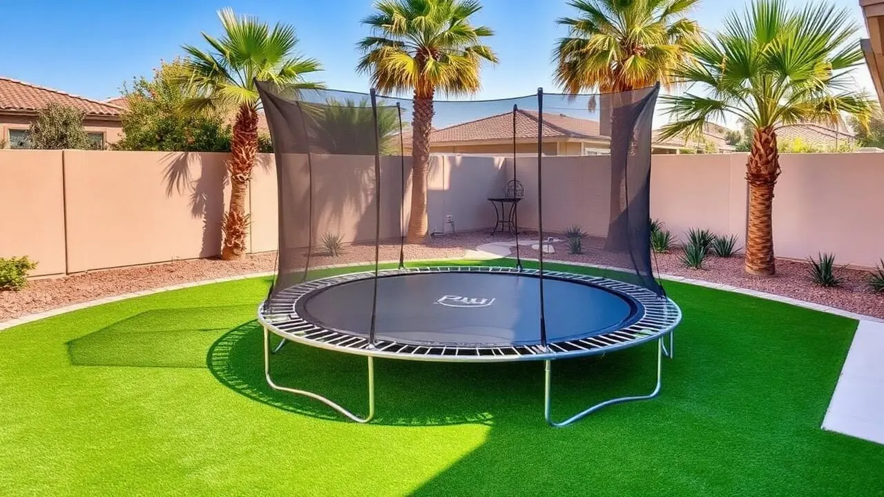 In-Ground vs Above-Ground Trampolines for AZ Backyards