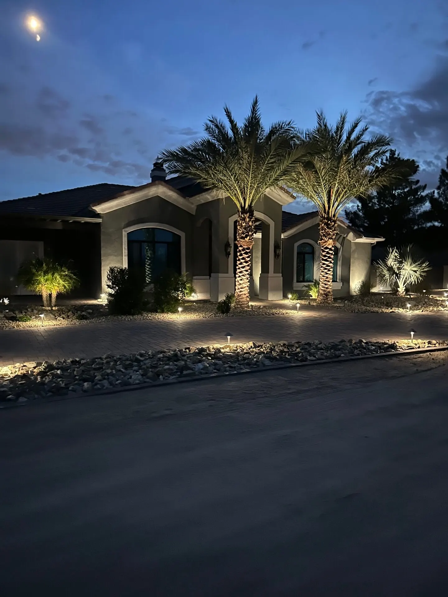 Pergola, Paver Patio, Landscape Lighting in Scottsdale, AZ — built by AE Outdoor Living