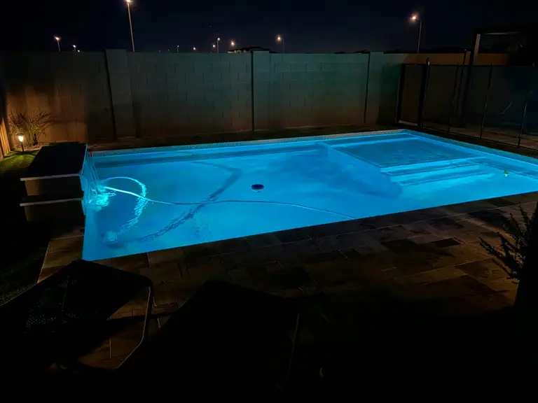 Blue pool lighting variation from the same AE project.